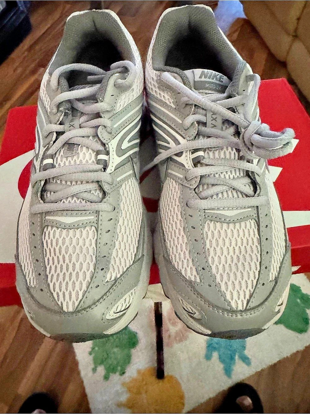 Nike Air Max Moto 6 Gray & White Sneakers US 6Y
